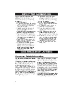 Preview for 2 page of Hamilton Beach Cappuccino Plus User Manual