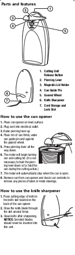 Preview for 3 page of Hamilton Beach Clean Cut 76375 User Manual