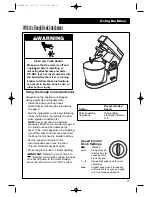 Preview for 13 page of Hamilton Beach CPM700 - Commercial Stand Mixer Operation Manual