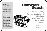 Hamilton Beach Crock Caddy 33002 Manual preview