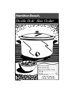 Preview for 1 page of Hamilton Beach Double Dish User Manual