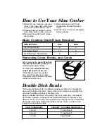 Preview for 4 page of Hamilton Beach Double Dish User Manual