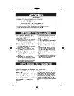 Preview for 4 page of Hamilton Beach Eclectrics 40990 User Manual