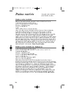 Preview for 56 page of Hamilton Beach Eclectrics 63220 User Manual