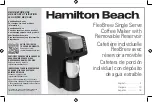 Hamilton Beach FlexBrew 49901 Manual preview