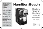 Hamilton Beach FlexBrew Universal Instructions Manual preview