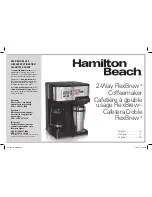 Предварительный просмотр 1 страницы Hamilton Beach FlexBrew User Manual