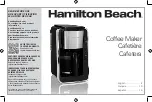 Предварительный просмотр 1 страницы Hamilton Beach FrontFill 46321 Manual