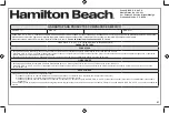 Предварительный просмотр 27 страницы Hamilton Beach FrontFill 46321 Manual