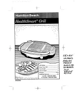 Hamilton Beach Grill 31585 Use & Care Manual preview