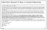 Preview for 8 page of Hamilton Beach HB Pro Mixer Manual