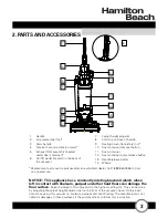 Preview for 5 page of Hamilton Beach HB-VC32W Owner'S Manual