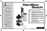 Hamilton Beach HB10 Operation Manual предпросмотр