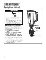 Preview for 8 page of Hamilton Beach HBB908 - Bar Blender, 44 oz. Poly Top Operation Manual