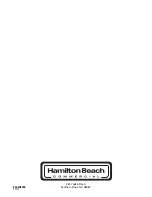 Предварительный просмотр 28 страницы Hamilton Beach HBF500 Operation Manual