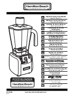 Hamilton Beach HBF600-UK Operation Manual предпросмотр