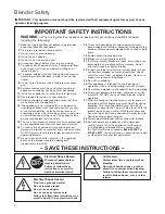 Предварительный просмотр 2 страницы Hamilton Beach HBH750 SERIES Operation Manual