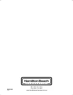 Preview for 12 page of Hamilton Beach HBH950 Series Operation Manual