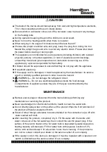 Предварительный просмотр 5 страницы Hamilton Beach HBWC109-WHITE Instruction Manual