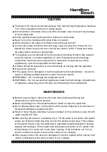 Предварительный просмотр 5 страницы Hamilton Beach HBWC112-SSWH Instruction Manual