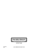 Preview for 12 page of Hamilton Beach HCO500 Operation Manual