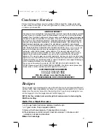 Preview for 7 page of Hamilton Beach HealthSmart 840092400 Operating Instructions Manual