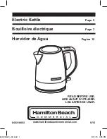 Hamilton Beach HKE110 User Manual preview