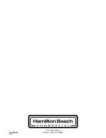 Preview for 24 page of Hamilton Beach HMD900-CE Operation Manual