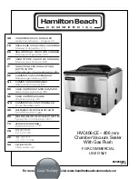 Preview for 1 page of Hamilton Beach HVC406-CE Operation Manual