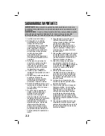 Preview for 22 page of Hamilton Beach HVS400 Operation Manual