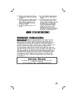 Preview for 23 page of Hamilton Beach HVS400 Operation Manual