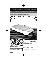 Hamilton Beach Indoor/Outdoor Grill Owner'S Manual предпросмотр