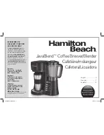 Preview for 1 page of Hamilton Beach JavaBlend 40918 Instructions Manual