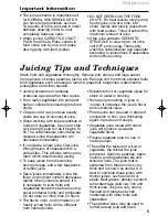 Предварительный просмотр 5 страницы Hamilton Beach Juice Extractor Instructions Manual