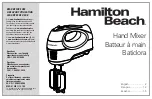 Предварительный просмотр 1 страницы Hamilton Beach M40 Series Manual