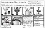 Предварительный просмотр 79 страницы Hamilton Beach MultiBlend 58151-ID Operation Manual - Original Instructions