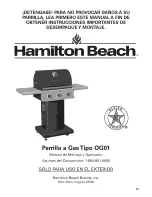 Preview for 33 page of Hamilton Beach OG01 Assembly & Operation Manual