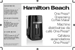 Hamilton Beach One Press 47600 Manual предпросмотр