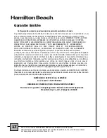 Preview for 34 page of Hamilton Beach P100N30AP-F4RC Owner'S Manual