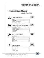 Preview for 2 page of Hamilton Beach P100N30AP-S3B Owner'S Manual