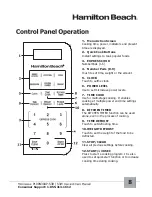 Preview for 9 page of Hamilton Beach P100N30AP-S3B Owner'S Manual