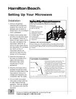 Preview for 8 page of Hamilton Beach P90D23AL-WR Owner'S Manual