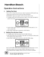 Preview for 10 page of Hamilton Beach P90D23AL-WR Owner'S Manual