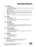 Preview for 13 page of Hamilton Beach P90D23AL-WR Owner'S Manual