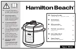 Preview for 1 page of Hamilton Beach PC03 Operation Manual - Original Instructions