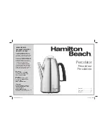 Hamilton Beach Percolator User Manual preview