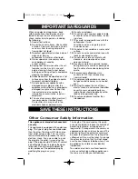 Preview for 2 page of Hamilton Beach Programmable Coffeemaker Instructions Manual