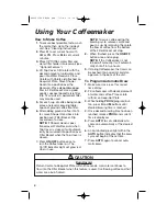 Preview for 4 page of Hamilton Beach Programmable Coffeemaker Instructions Manual