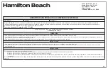 Preview for 43 page of Hamilton Beach Round Air Fry Lid Manual