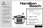 Hamilton Beach SC30 Operation Manual - Original Instructions preview